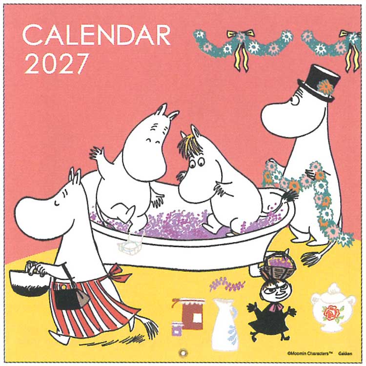 2026年8月発売 ムーミン 2027年カレンダー 壁掛け スクエア 716336 MOOMIN
