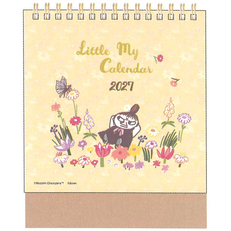 2026年8月発売 ムーミン 2027年カレンダー 卓上 リング リトルミイ 716268 MOOMIN