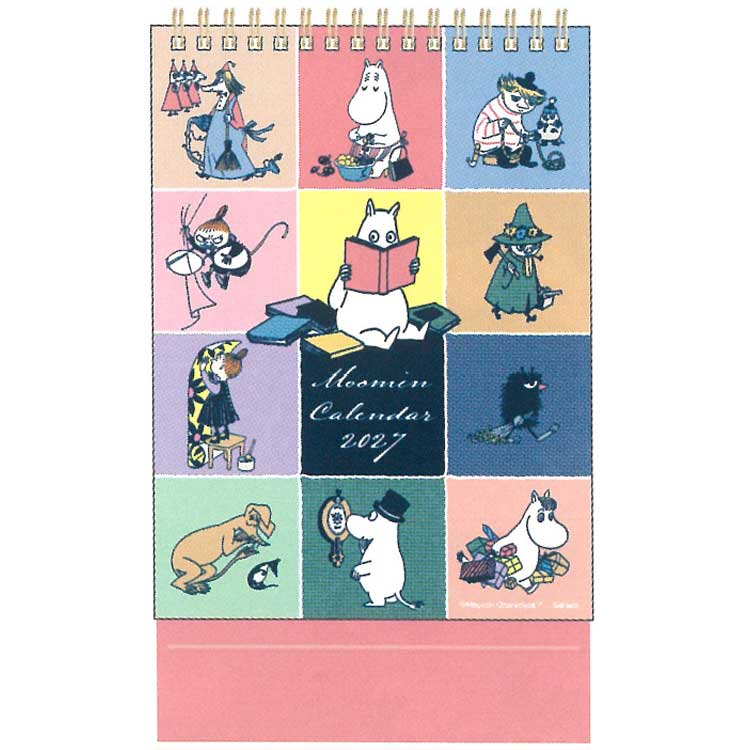2026年8月発売 ムーミン 2027年カレンダー 卓上 オールスター 716350 MOOMIN