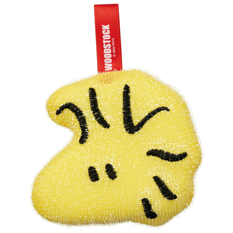 商品仕様キッチンや水回りのお掃除に！きらきらかわいいダイカットスポンジ☆ 【サイズ】約110×29.7×140mm(吊り下げひも含む) 【品質表示】 生地：ポリプロピレン/スポンジ：ポリウレタン 耐熱温度：70度 ※70度以上の熱湯での使用・煮沸消毒はしないでください。 【特長】キラキラしたループ状の繊維で水垢や汚れをしっかりかき落とす！テフロン塗装のお鍋にも使えます。優れた耐久性・抗菌剤入り。吊るして乾かせるヒモ付き。 ※傷つきやすい素材には使用しないでください。 【生産国】中国特記事項※画像はあくまでも商品イメージになります。実際の商品と色や仕様が異なる場合がありますので、予め御了承ください。 ※メーカー希望小売価格はメーカーカタログに基づいて掲載しています。