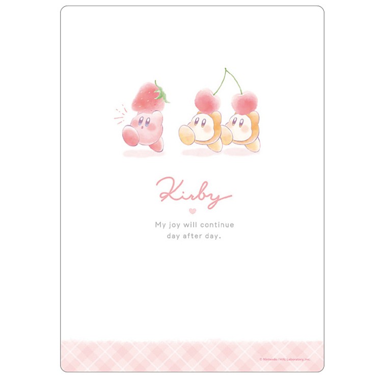 星のカービィ 下敷き FRUITS GET 080682 KIRBY 任天堂 Nintendo