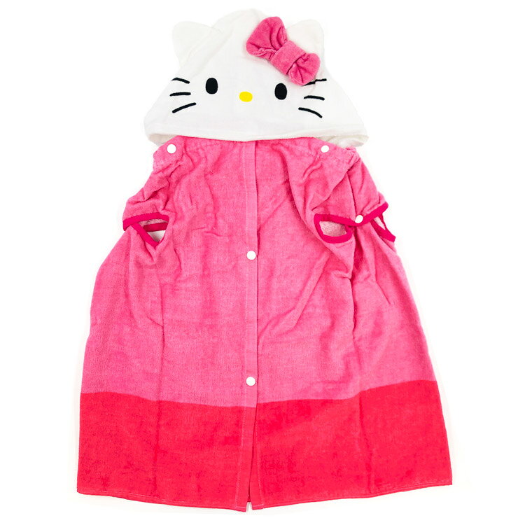 ハローキティ ソデグチ&フード付きマキタオルM 60cm フィット 095644 サマーアイテム SANRIO サンリオキャラクターズ