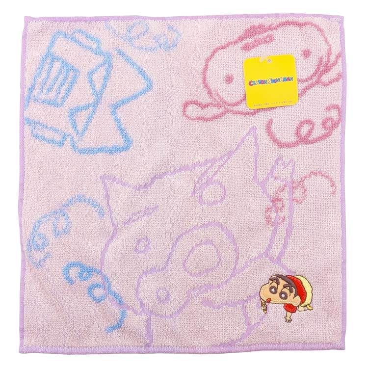 クレヨンしんちゃん ミニタオル らくがき ハンドタオル タオルハンカチ 手拭き 身だしなみ 271451