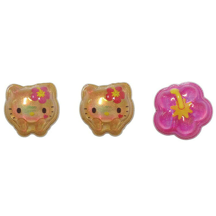 ハローキティ マルチデコパーツ3P 日焼けA 629366 オーロラ加工 SANRIO サンリオ