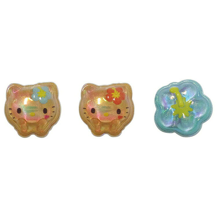 ハローキティ マルチデコパーツ3P 日焼けB 629373 オーロラ加工 SANRIO サンリオ