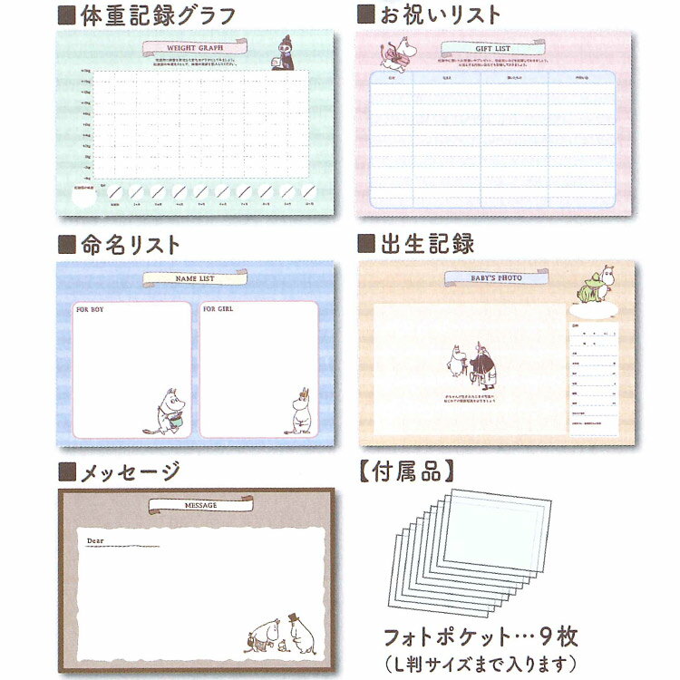 ムーミンエコー写真アルバム★amp;mom★★ベビー用品★