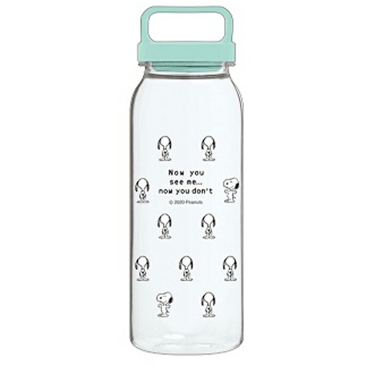 スヌーピー ミルク瓶型クリアボトル620ml(こっちむいて) [368992]