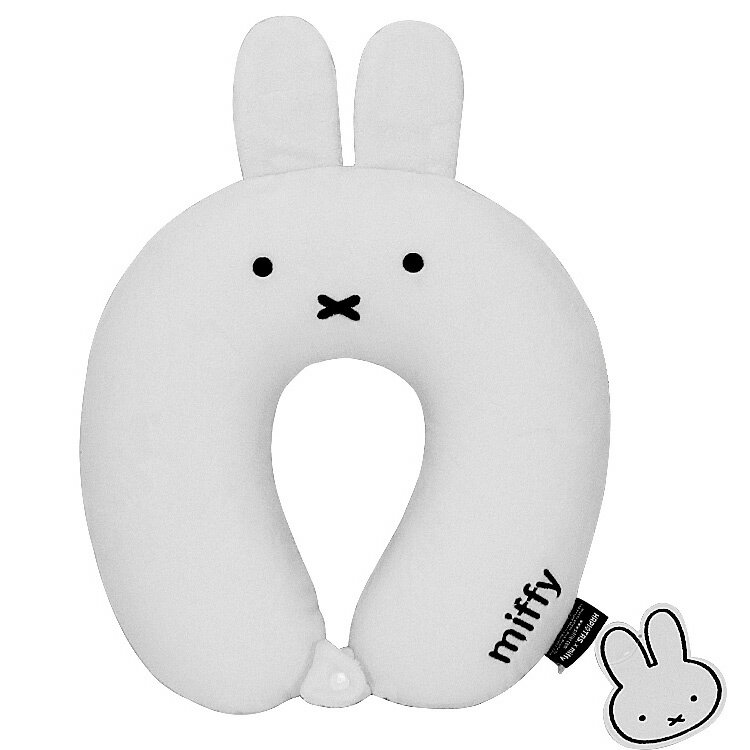 最大96 Offクーポン Miffy Hapi Tas 低反発 枕 旅行 ネックピロー ハピタス ミッフィー ホワイト ミッフィー おやすみっふぃー低反発ネックピロー
