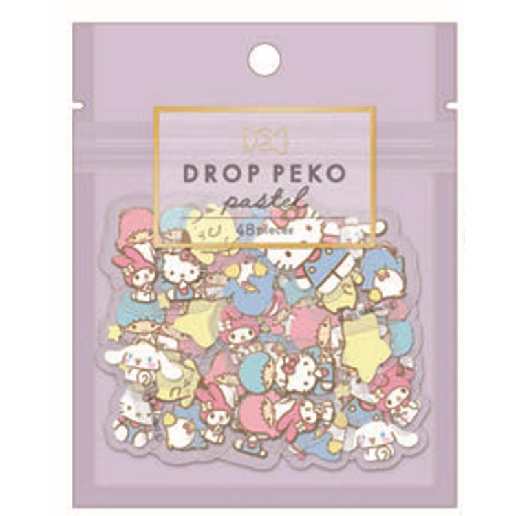 サンリオキャラクターズ DROP PEKO pastel／シール [020899]