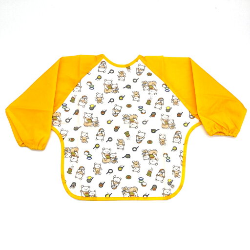 こぐまちゃん R-211215 お食事スモック(オフホワイト)★ベビー用品★ こぐまちゃん R-211215 お食事スモック(オフホワイト)★ベビー用品★