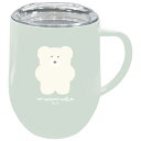 送料無料 モコモカ ステンレスマグ320ml クリーム 695331