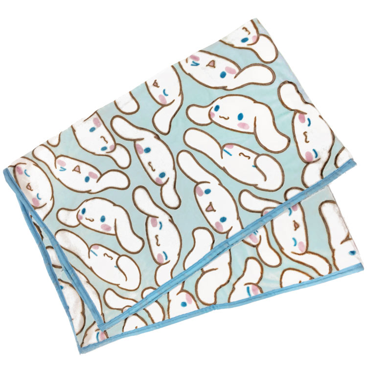 シナモロール グッズ ポリエステルマイヤー毛布 フェイシーズシナモン 781526 ウインターアイテム ブラ..