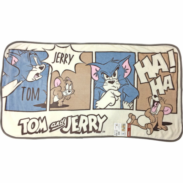 送料無料 トムとジェリー グッズ ロングブランケット フェイスシャルコミック 781632 ウインターアイテム 毛布