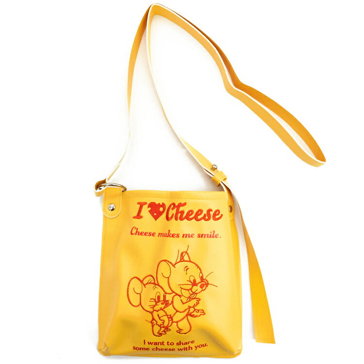トムとジェリー スクエアミニショルダーバッグ アイラブチーズ 532215 肩掛けかばん ポシェット TOM＆JERRY トムジェリ トム&ジェリーのサムネイル