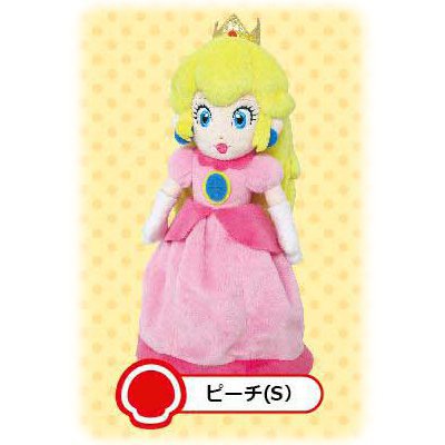 乐天商城 - 【スーパーマリオ】●[AC05]ぬいぐるみ／S（ピーチ）★オールスターコレクション第1弾★