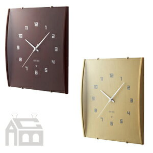 idea wood glass Clock 電波ウッドガラスクロック グランデ　 掛け時計 / LCR104