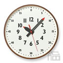 Lemnos レムノス fun pun clock BW フンプンクロック ブラウン 掛け時計