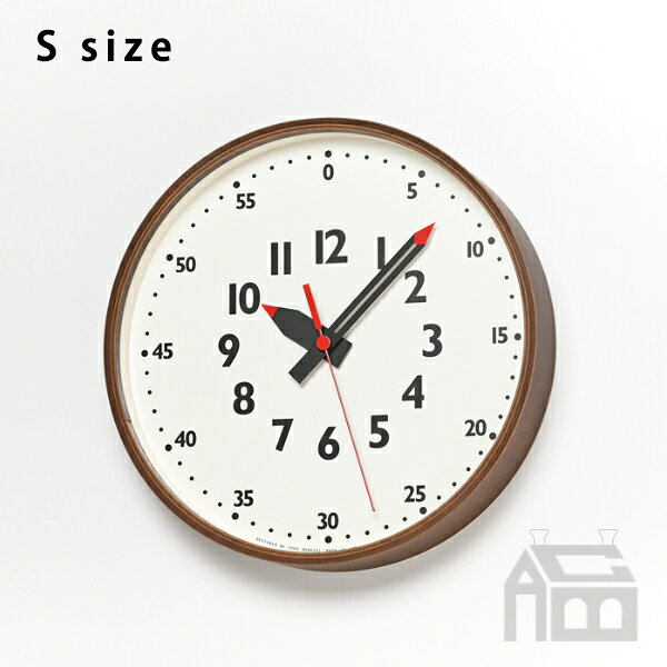 Lemnos レムノス fun pun clock BW フンプンクロック ブラウン 掛け時計 [2]