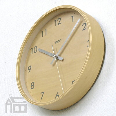 Lemnos Plywood clock LC04-05S 掛時計/壁掛け時計/かけ時計/北欧/ウォールクロック/壁時計/デザイン時計/インテリア時計 [3]