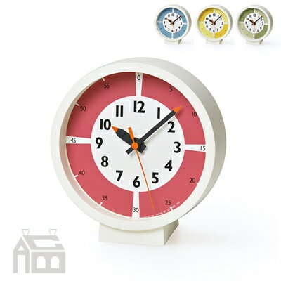 置き時計 Lemnos fun pun clock with color! for table レムノス フンプンクロックカラー YD18-05 置時計/置き時計/テーブルクロック/北欧/おしゃれ/デザイン時計/インテリア時計/掛け時計/掛時計