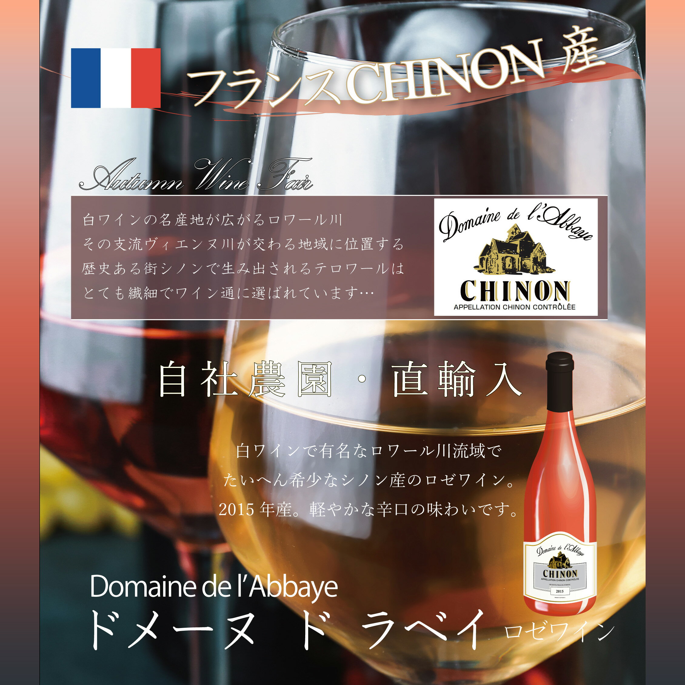 【送料半額】自社農園France・Chinon...の紹介画像2