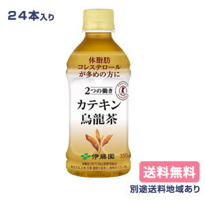 【伊藤園】2つの働き カテキン烏龍茶 PET 特定保健用食品 トクホ 350ml x 24本 【送料無料】【楽天最安値挑戦】【別途送料地域あり】【RCP】