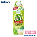 ごくごく飲める 毎日1杯の青汁 まろやか豆乳ミックス 紙パック 1000ml x 6本 屋根型キャップ付容器 1L