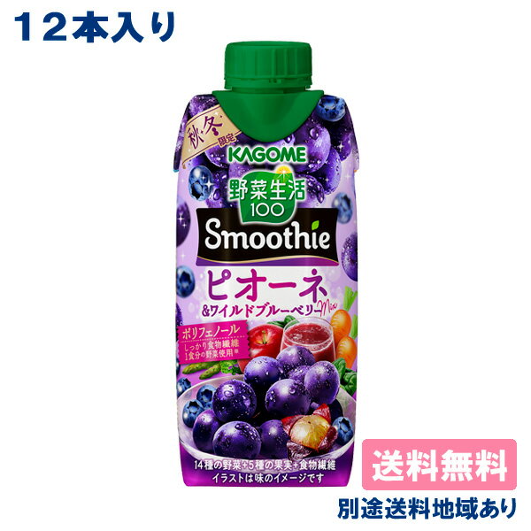 yJSz ؐ100 Smoothie sI[lChu[x[Mix 330ml x 12{ yzyʓrn悠zLbvtpbN t[cW[X Gߌ |tFm[ H@