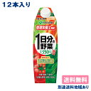 1日分の野菜 1000ml x 12本 （6本入 x 2ケース）紙パック 屋根型キャップ付容器 1L