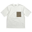 TOMORROWLAND トゥモローランド メンズ Tシャツ / レーザーカット 胸ポケット クルーネックTシャツ ホワイト / 半袖 丸首 日本製 / 63-11-52-11604