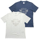 イレブンティ eleventy イレブンティ メンズ Tシャツ / RELAX est.2007 ギザコットン プリントTシャツ ホワイト ネイビー / イタリア 半袖 / 25541001