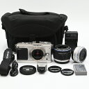 OLYMPUS オリンパス ミラーレス一眼 E-P1 ツインレンズキット シルバー E-P1 TKIT-SLV ミラーレス一眼レフカメラ 【中古】
