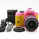 PENTAX ペンタックス K-r ピンク×イエロー 18-55mm レンズキット デジタル一眼レフカメラ 【中古】