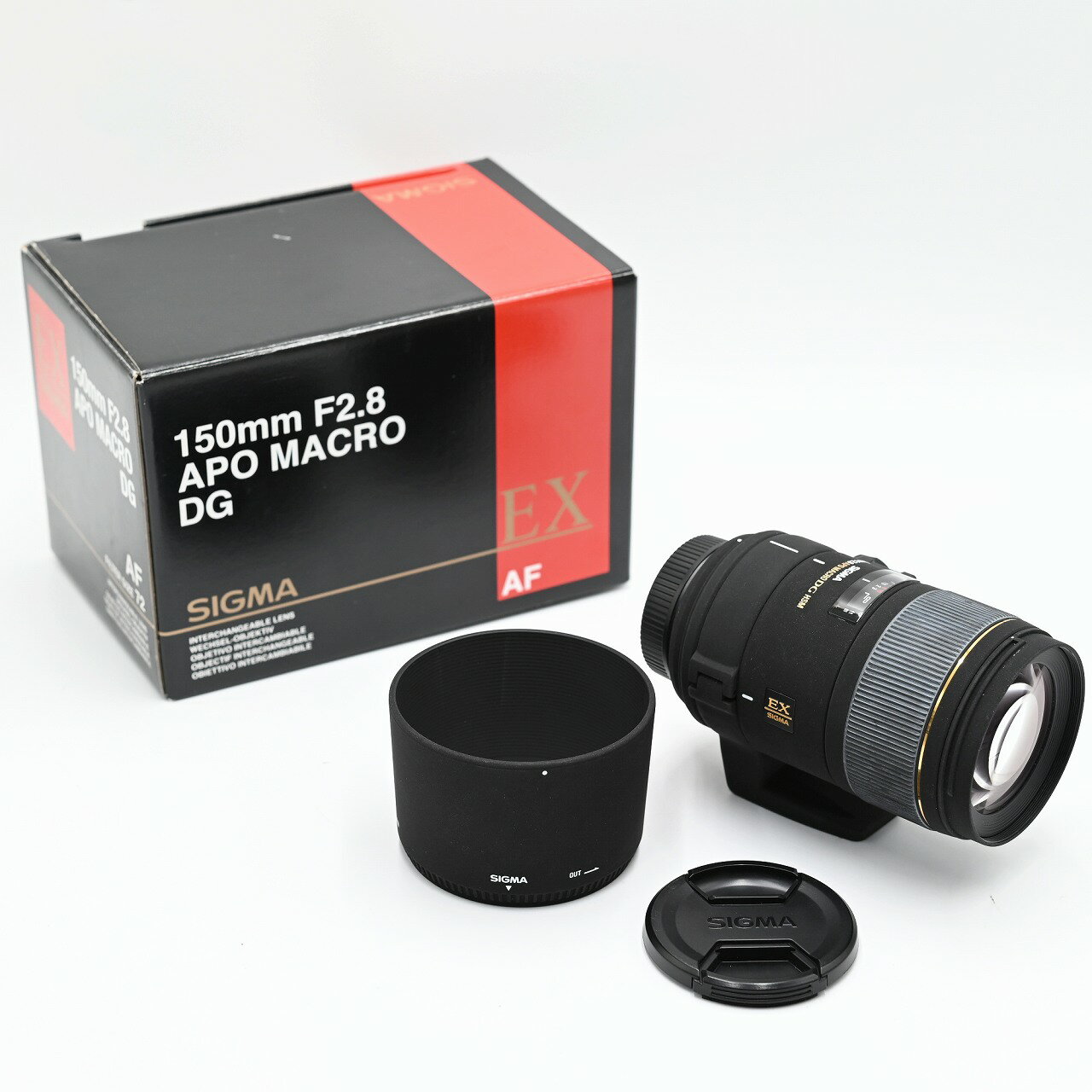Sigma シグマ 150mm F2.8APO MACRO EX DG HSM ニコン用 交換レンズ 【中古】