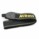 Nikon ニコン ストラップ 黒黄 アクセサリー 【中古】