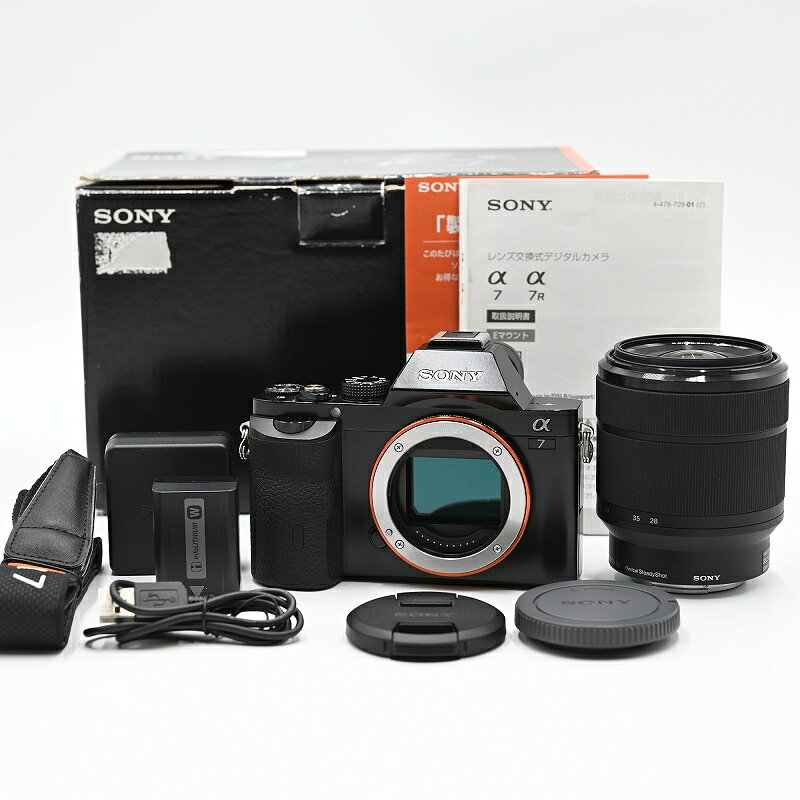 Rakuten - SONY ソニー α7 ILCE-7 FE 28-70mm F3.5-5.6 OSS ミラーレス一眼レフカメラ (ショット数8209枚)(35言語) ミラーレス一眼レフカメラ 【中古】