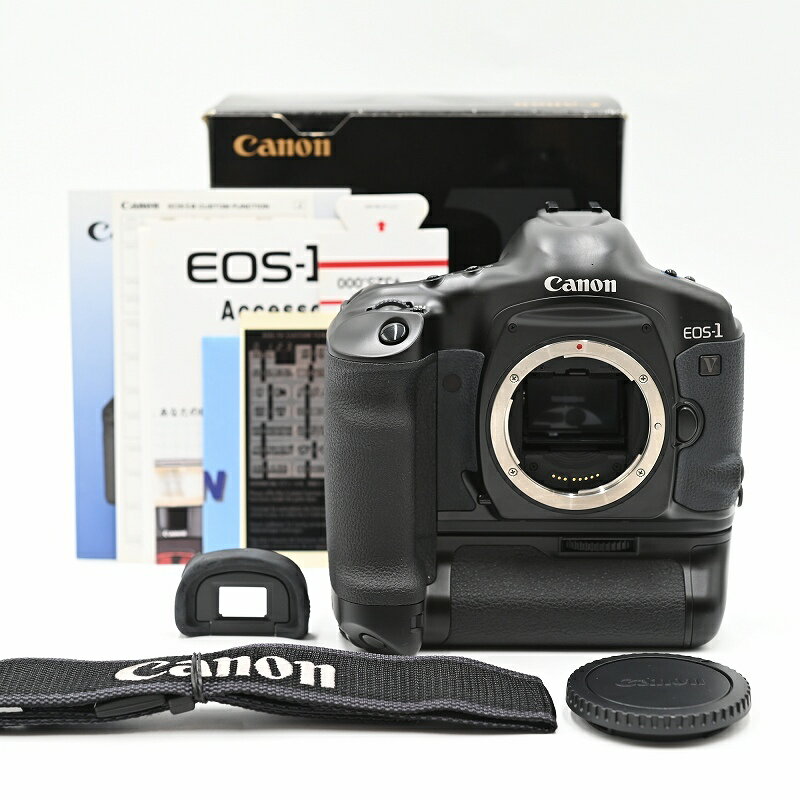 Canon キャノン EOS-1V HS ボディ PB-E2付き フィルムカメラ 【中古】