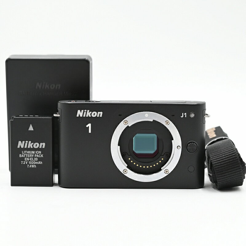 Nikon ニコン ミラーレス一眼カメラ Nikon 1 J1 ボディ ブラック ショット(数3600枚以下) ミラーレス一眼レフカメラ 【中古】