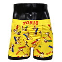 ★プレゼントにも最適★ TORIO/トリオ ボクサーパンツ パンツ メンズ コント 芸人 下着 HEZイエロー 総柄 オシャレ かわいい プチギフト 誕生日プレ...