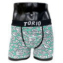 ★プレゼントにも最適★ TORIO/トリオ ボクサーパンツ パンツ メンズ コント 芸人 下着 YesNo 吹き出し ミント 総柄 オシャレ かわいい プチギフト 誕生日プレゼント ツルツル 彼氏 父 旦那 ギフト 送料無料 記念日 2101005
