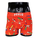 ★プレゼントにも最適★ TORIO/トリオ ボクサーパンツ パンツ メンズ コント 芸人 下着 HEZレッド 総柄 オシャレ かわいい プチギフト 誕生日プレゼ...