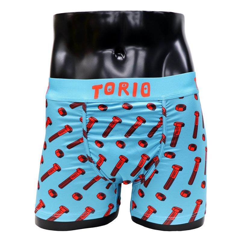 楽天alterna shop★プレゼントにも最適★ TORIO/トリオ ボクサーパンツ パンツ メンズ コント 芸人 下着 ネジ 総柄 オシャレ かわいい プチギフト 誕生日プレゼント ツルツル 彼氏 父 旦那 ギフト 送料無料 記念日 2101019
