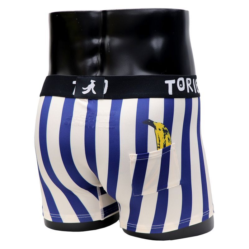 トリオ パンツ メンズ ★プレゼントにも最適★ TORIO/トリオ ボクサーパンツ パンツ メンズ コント 芸人 下着 ストライプ Navy 総柄 オシャレ かわいい プチギフト 誕生日プレゼント ツルツル 彼氏 父 旦那 ギフト 送料無料 記念日 2201003