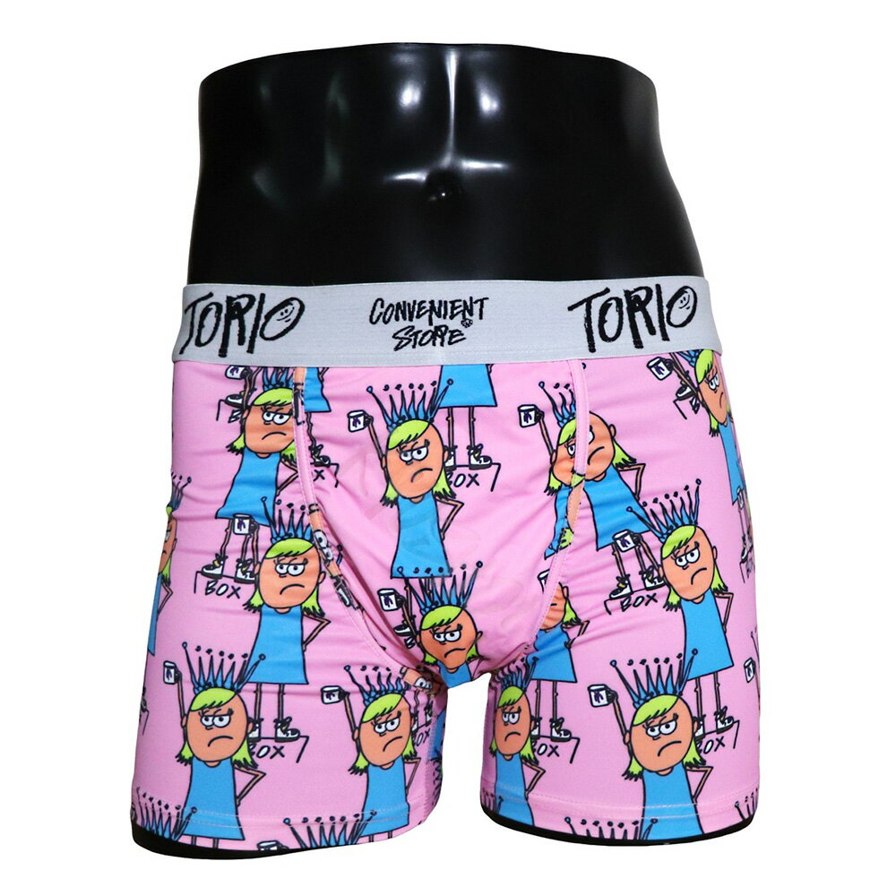 樂天商城 - ★プレゼントにも最適★ TORIO/トリオ ボクサーパンツ パンツ メンズ コント 芸人 下着 自由な女神 Pink 総柄 オシャレ かわいい プチギフト 誕生日プレゼント ツルツル 彼氏 父 旦那 ギフト 送料無料 記念日 2601004
