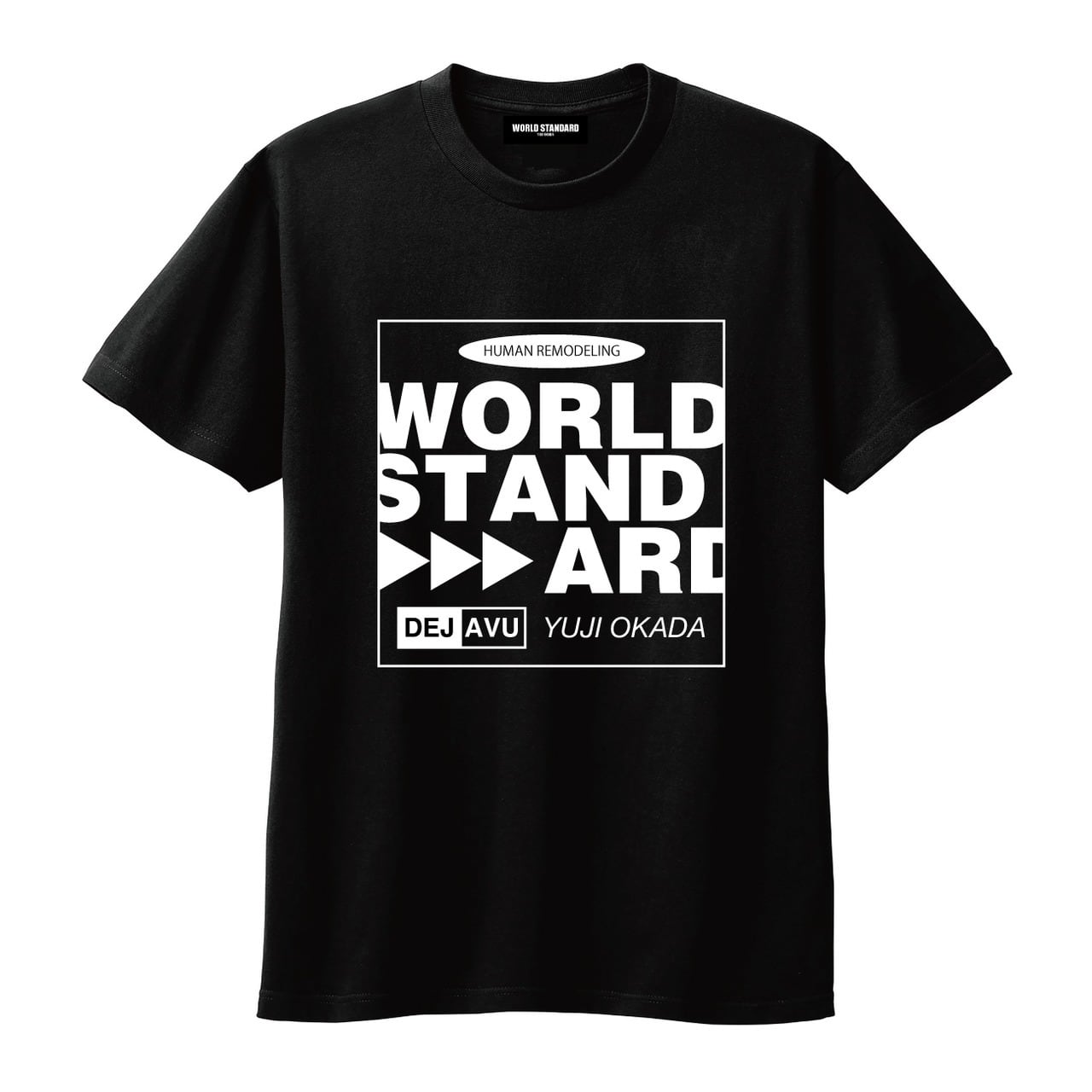 WORLD STANDARD Tシャツ ブランド メンズ レディース W.S ワールドスタンダード クルーネックプリントTシャツ モード MODE グラフィック モノトーン シルクスクリーン WSHT-025