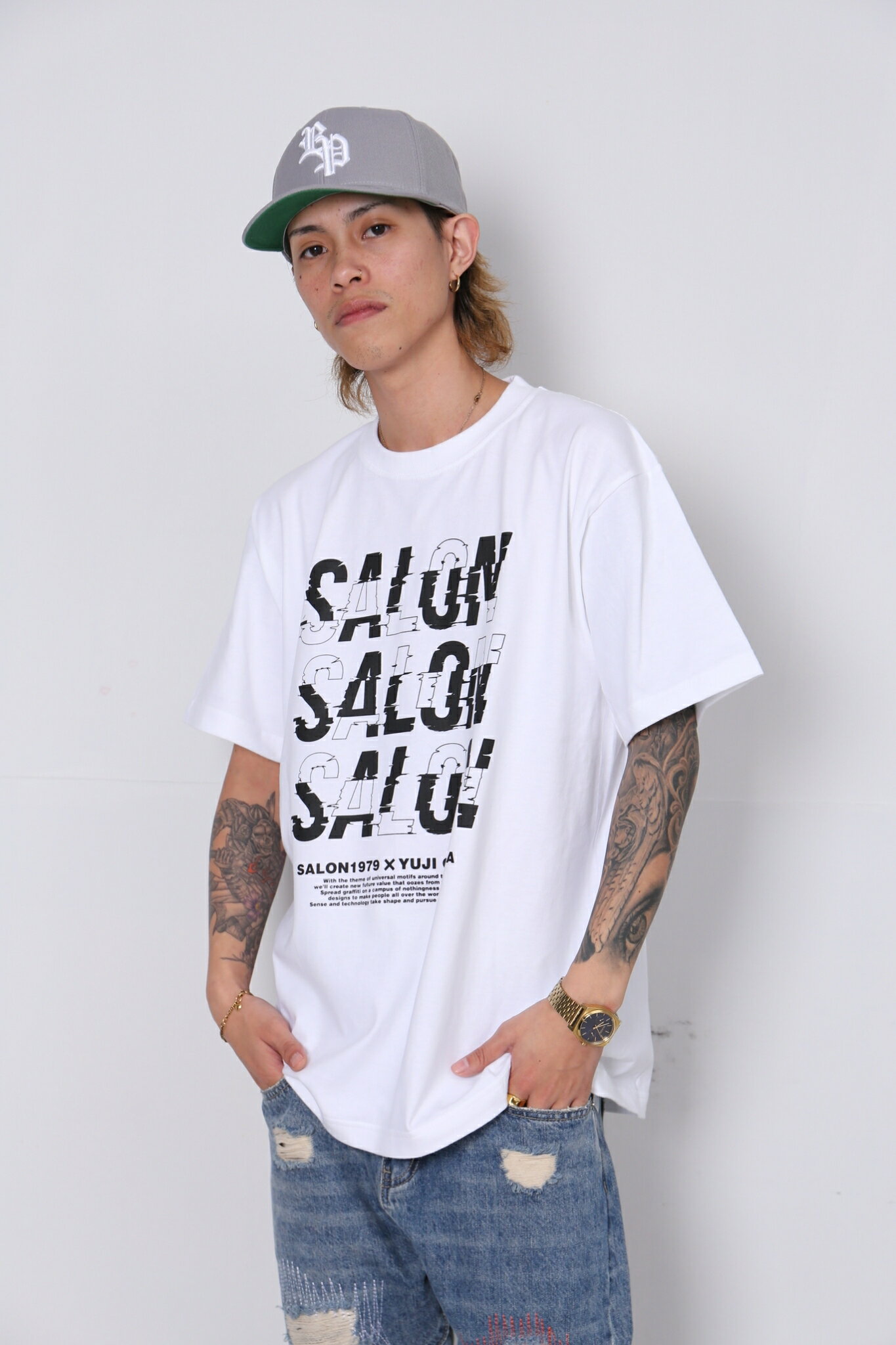 WORLD STANDARD Tシャツ ブランド メンズ レディース W.S ワールドスタンダード クルーネックプリントTシャツ モード MODE グラフィック モノトーン シルクスクリーン WSHT-011