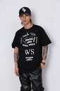 WORLD STANDARD Tシャツ ブランド メンズ レディース W.S ワールドスタンダード クルーネックプリントTシャツ モード MODE グラフィック モノトーン シルクスクリーン WSHT-042