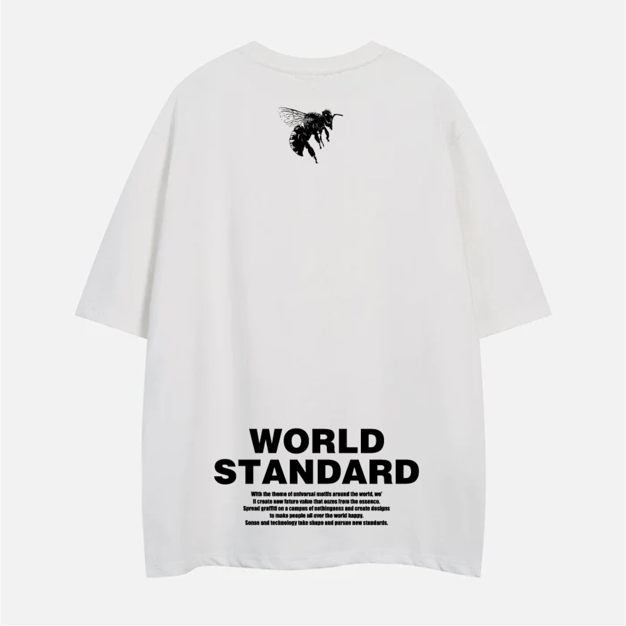 WORLD STANDARD Tシャツ ブランド メンズ レディース W.S ワールドスタンダード クルーネックプリントTシャツ モード MODE グラフィック モノトーン シルクスクリーン WSHT-051