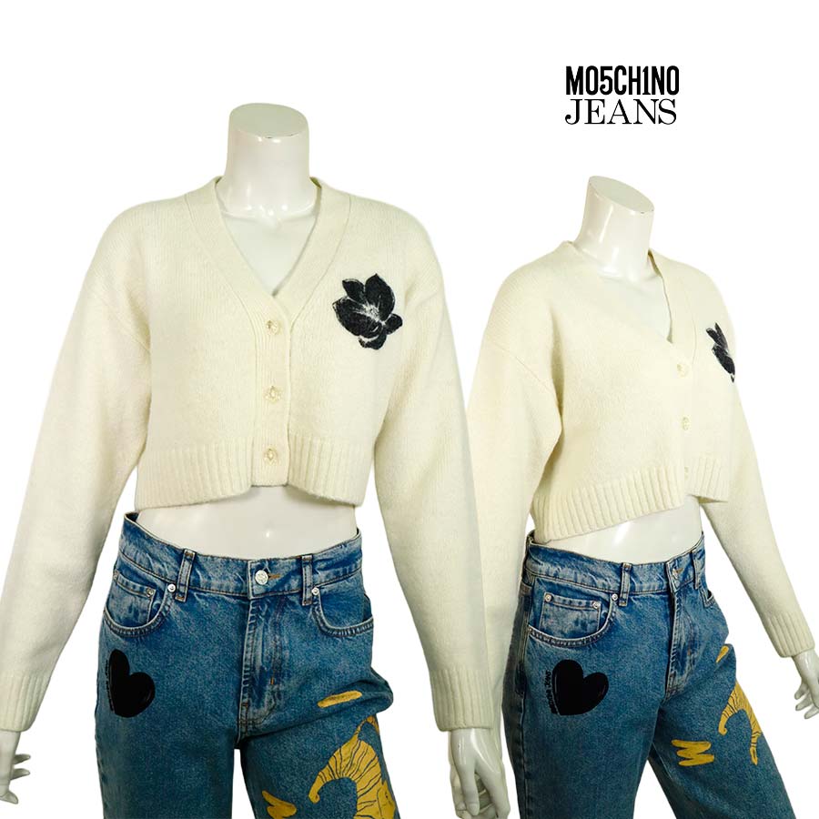 MOSCHINO カーディガン Moschino チェーンディテール カーディガン | ブラック