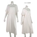 【定価¥36,000の75%OFF】【春夏物】【半額以上セール】【正規取扱い】【訳あり】【送料無料】BLANC VERT studio【ブランベールストゥーディオ】【レディース】綿100%ラウンドネックウエストドローストリングワンピース/キナリ【サイズ38】【日本製】